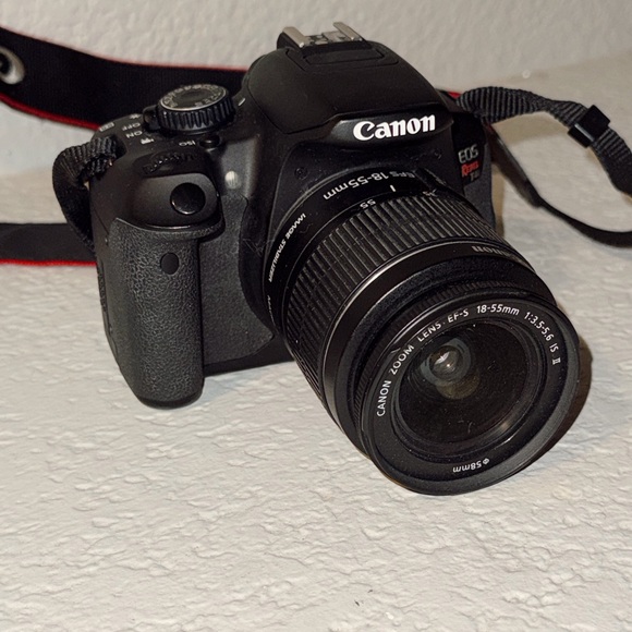 Canon EOS Rebel T6 Black with Red Accents